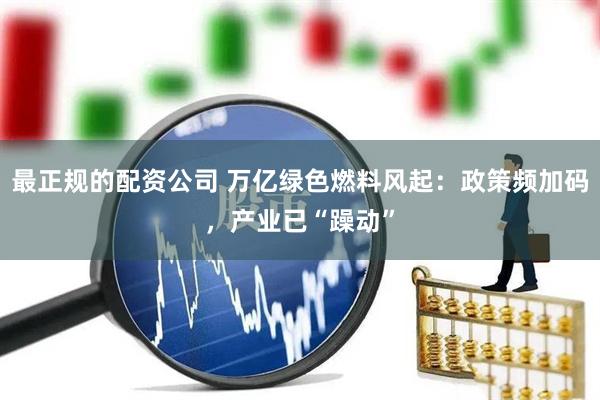 最正规的配资公司 万亿绿色燃料风起：政策频加码，产业已“躁动”