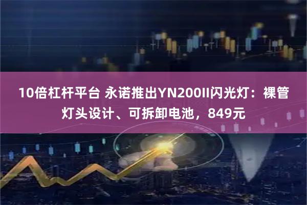 10倍杠杆平台 永诺推出YN200II闪光灯：裸管灯头设计、可拆卸电池，849元
