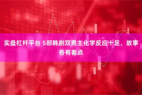 实盘杠杆平台 5部韩剧双男主化学反应十足，故事各有看点